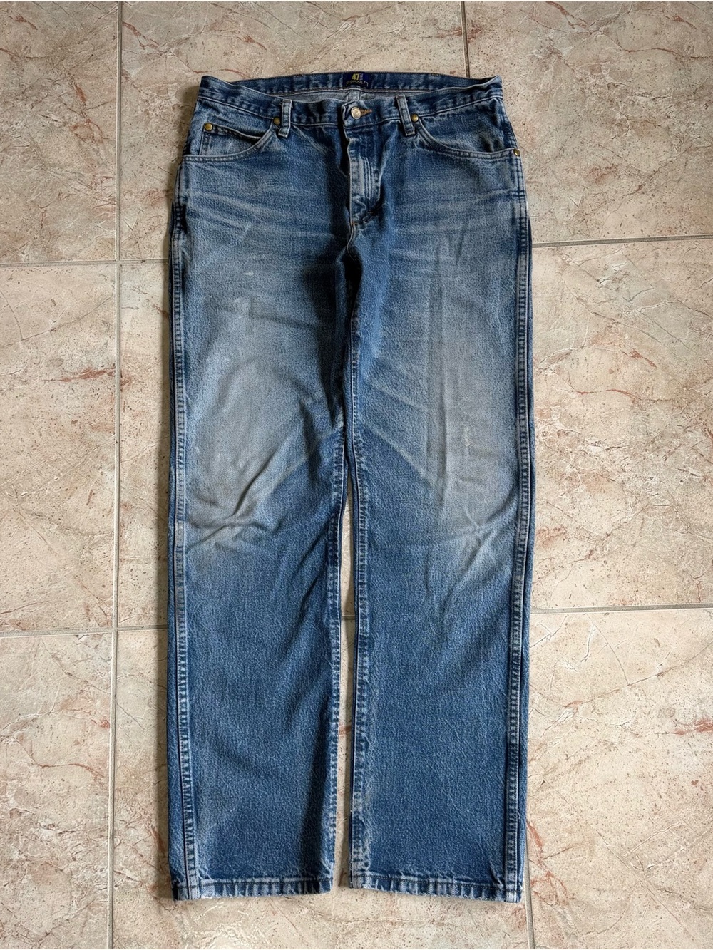 Wrangler Straight Leg Men's Denim Jeans in Blue